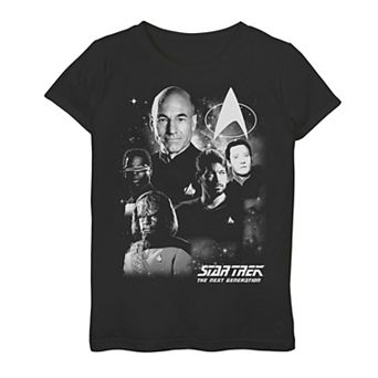 Girls 7-16 Star Trek Next Generation Captain's Crew Graphic Tee
