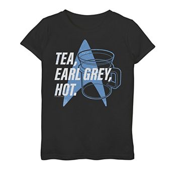 Girls 7-16 Star Trek Next Generation Tea Earl Grey Graphic Tee