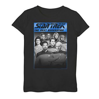 Girls 7-16 Star Trek Next Generation Group Shot Graphic Tee