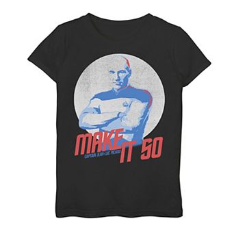 Girls 7-16 Star Trek The Next Generation Make It So Graphic Tee