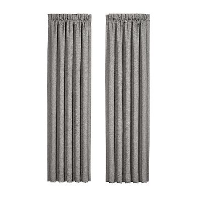 37 West Genesis Charcoal 2-pack Window Curtains