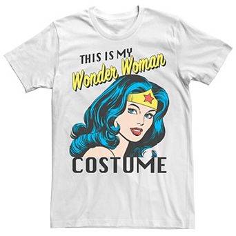 Men's DC Comics This Is My Wonder Woman Costume Text Tee