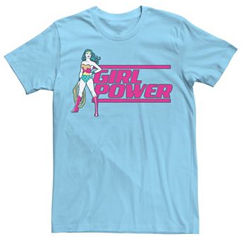 Men's DC Comics Wonder Woman Girl Power Lasso Text Poster Tee