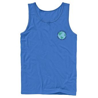 Men's Earth Day Save The Animals Save The Planet Left Chest Tank Top