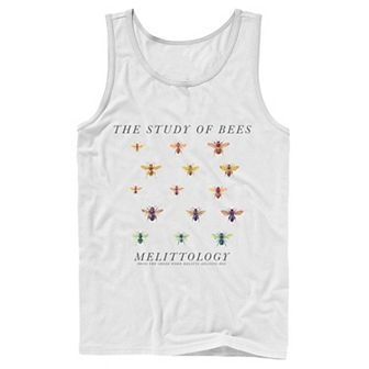 Men's Earth Day Melittology The Study Of Bees Tank Top