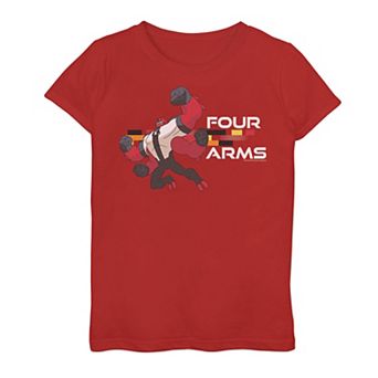 Girls 7-16 Ben 10 Four Arms Action Pose Graphic Tee