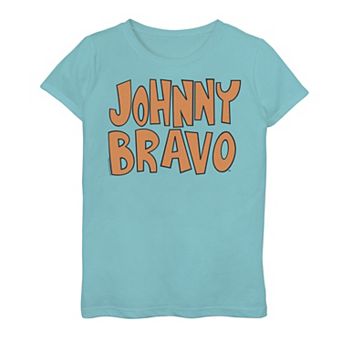 Girls 7-16 Cartoon Network Johnny Bravo Logo Graphic Tee