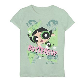 Girls 7-16 Cartoon Network Powerpuff Girls Buttercup Character Poses Graphic Tee