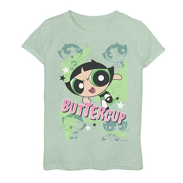 Girls 7-16 Cartoon Network Powerpuff Girls Buttercup Character Poses  Graphic Tee