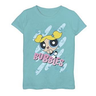 Girls 7-16 Cartoon Network Powerpuff Girls Bubbles Character Poses Graphic Tee