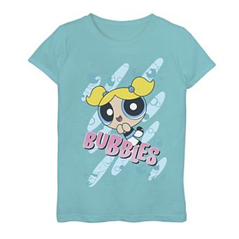 Girls 7-16 Cartoon Network Powerpuff Girls Bubbles Character Poses Graphic Tee