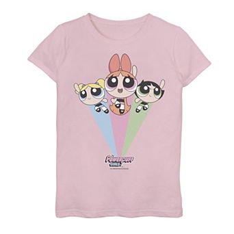 Girls 7-16 Powerpuff Girls Flying Trio Graphic Tee