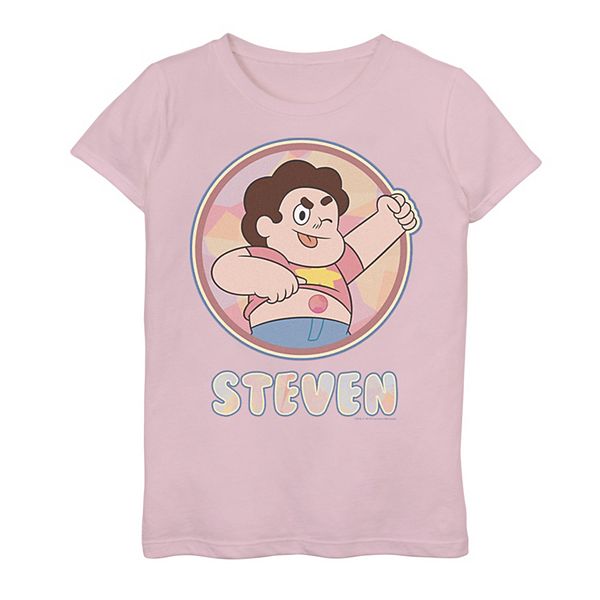 Girls 7-16 Cartoon Network Steven Universe Belly Button Profile Shot  Graphic Tee