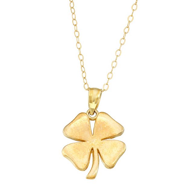 Essentials Gold Four-Leaf Clover Bracelet