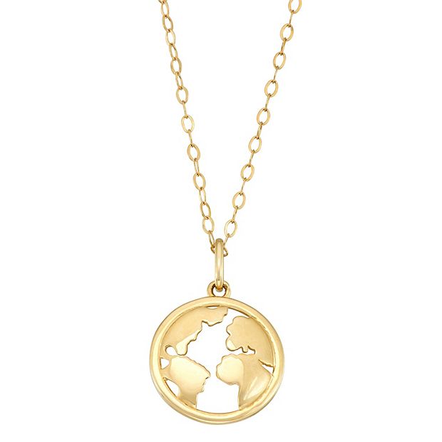 Globe pendant store necklace