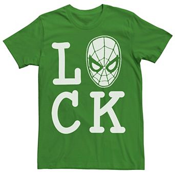 Men's Marvel Spider-Man Lucky St. Patrick's Day Text Tee