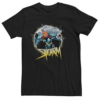 Men's Marvel X-Men Storm Circle Portrait Logo Tee