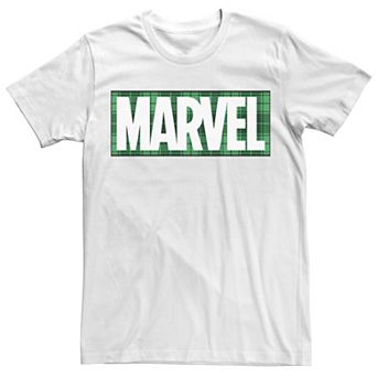Men's Marvel Comics St. Patrick's Day Plaid Logo Tee
