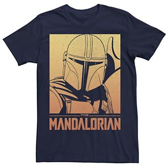 Men's Star Wars The Mandalorian Sunset Gradient Poster Tee