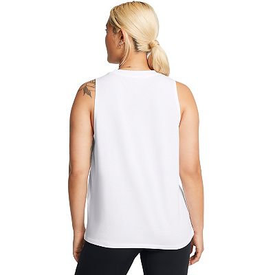 売れ筋商品|||アンダーアーマー Tシャツ レディース トップス RIVAL TANK - Top - white Women's Under Armour Rival Muscle Tank Top