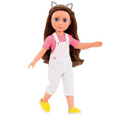 Glitter Girls 14-Inch Doll Deluxe Lace Overalls Outfit