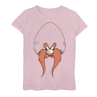Girls 7-16 Looney Tunes Angry Sam Face Portrait Graphic Tee