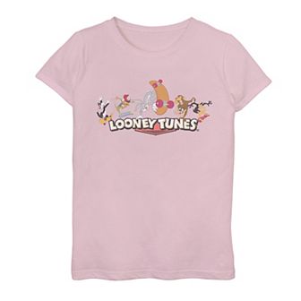 Girls 7-16 Looney Tunes Skate Tunes Group Shot Graphic Tee