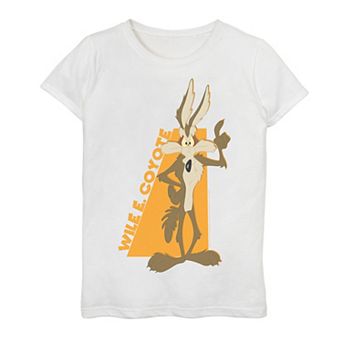 Girls 7-16 Looney Tunes Wile E. Coyote Orange Hue Portrait Graphic Tee