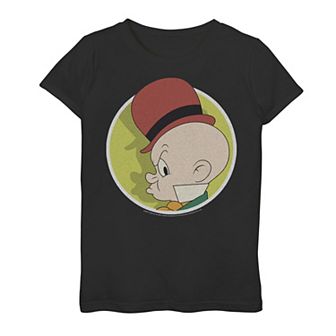 Girls 7-16 Looney Tunes Elmer Fudd Profile Portrait Graphic Tee
