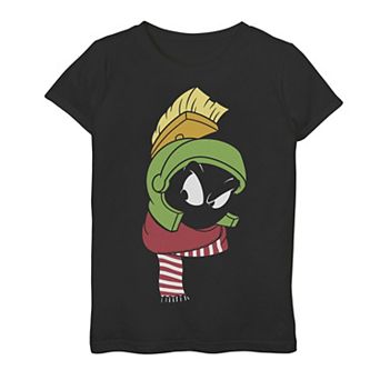 Girls 7-16 Looney Tunes Christmas Marvin The Martian Winter Wear Graphic Tee