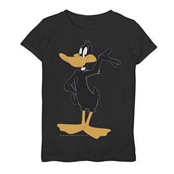 Girls 7-16 Looney Tunes Daffy Duck Simple Portrait Graphic Tee