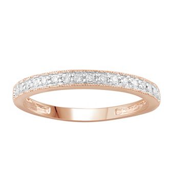 10k Gold 1/10 Carat T.W. Diamond Band Ring