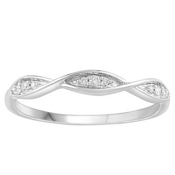 Diamond Medley 10k Gold Diamond Accent Twist Band Ring