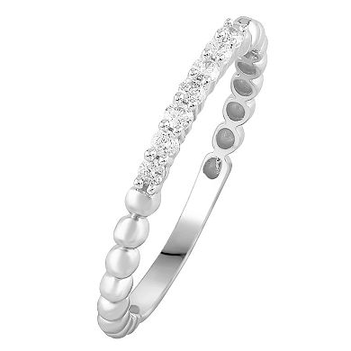 10k Gold 1/8 Carat T.W. Diamond Stackable Band Ring