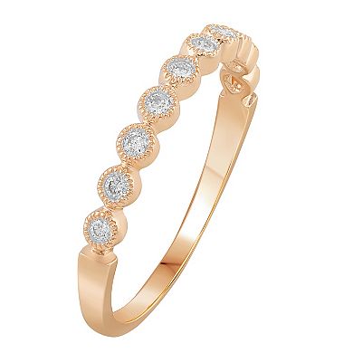 10k Gold 1/6 Carat T.W. Diamond Band Ring