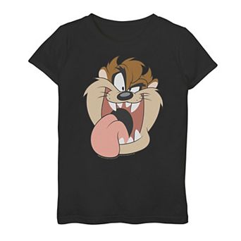 Girls 7-16 Looney Tunes Taz Big Face Portrait Graphic Tee