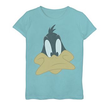 Girls 7-16 Looney Tunes Daffy Duck Big Face Graphic Tee