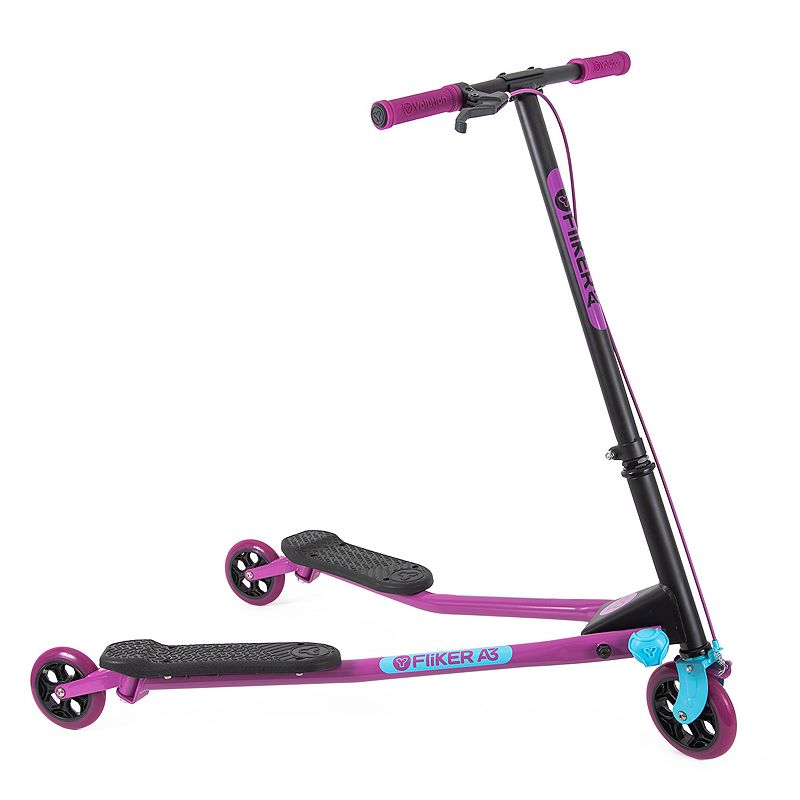 Yvolution Y Fliker Air A3 Kids Drifting Scooter, Purple