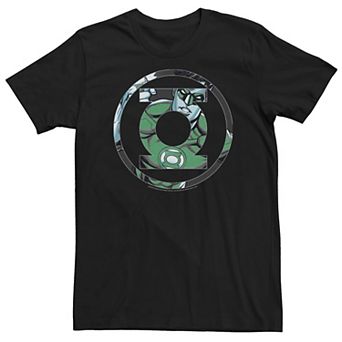 Men's DC Comics Justice League Green Lantern Face Logo Tee