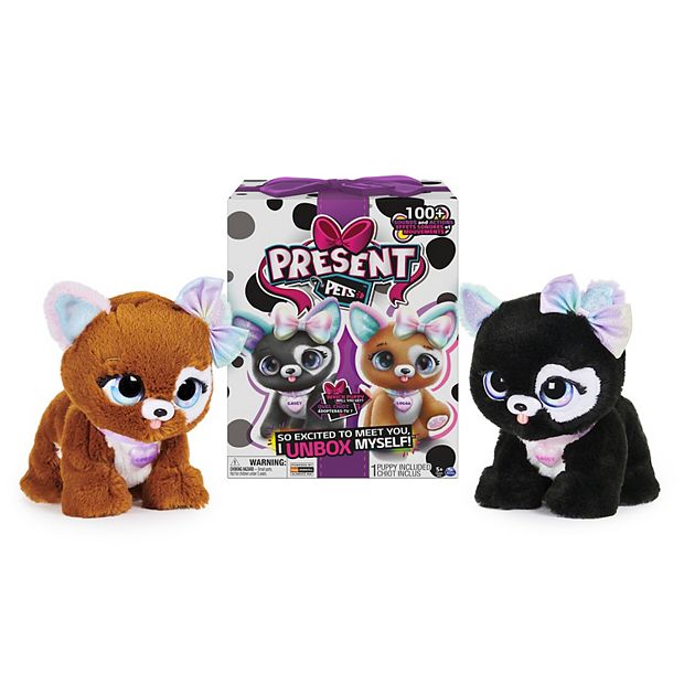 Present Pets Glitter Puppy Interactive Plush Pet Toy