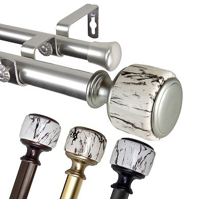 Rod Desyne 1" Josephine Double Curtain Rod