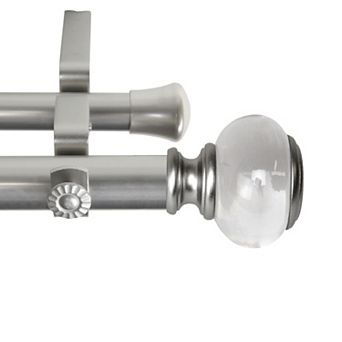 Rod Desyne 1" Ironwood Double Curtain Rod