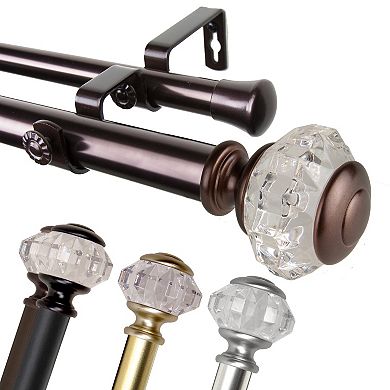 Rod Desyne 1" Inez Double Curtain Rod