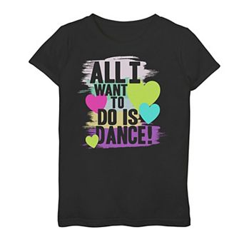 Girls 7-16 All I Want To Do Is Dance Graphic Tee