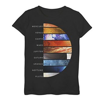 Girls 7-16 Earth Real Planet Lineup Graphic Tee
