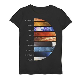 Girls 7-16 Earth Real Planet Lineup Graphic Tee