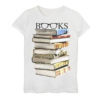 Girls 7-16 Book Specs Poster Graphic Tee