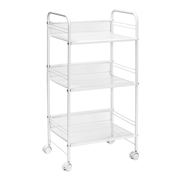 HoneyCanDo 3Shelf Rolling Wire Cart