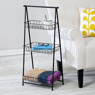 Honey-Can-Do 3-Tier Folding A-Frame Entryway Shelf