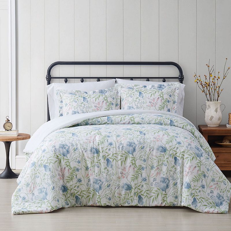 Cottage Classics Field Floral Comforter Set with Shams, Multicolor, King